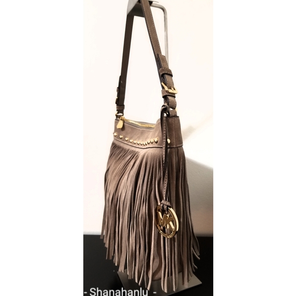 Michael Kors Billy Suede Fringe Shoulder bag - Picture 2 of 11